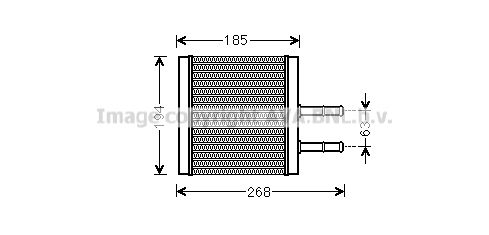 AVA QUALITY COOLING Теплообменник, отопление салона CTA6042